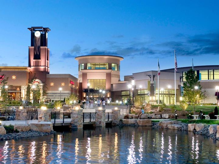 View of the Lake District at Jordan Creek Town Center in West Des Moines, Iowa